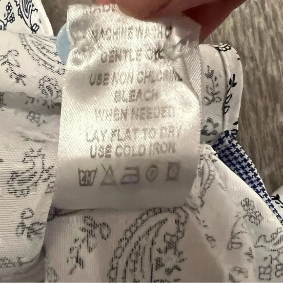 Luchiano Visconti Classic Men’s Button-Down (Blue/White) - Picture 10 of 10